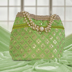 Thumbnail for JS Fashion Wedding Potli Bag for Women with Drawstring Closure