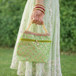Thumbnail for JS Fashion Wedding Potli Bag for Women with Drawstring Closure