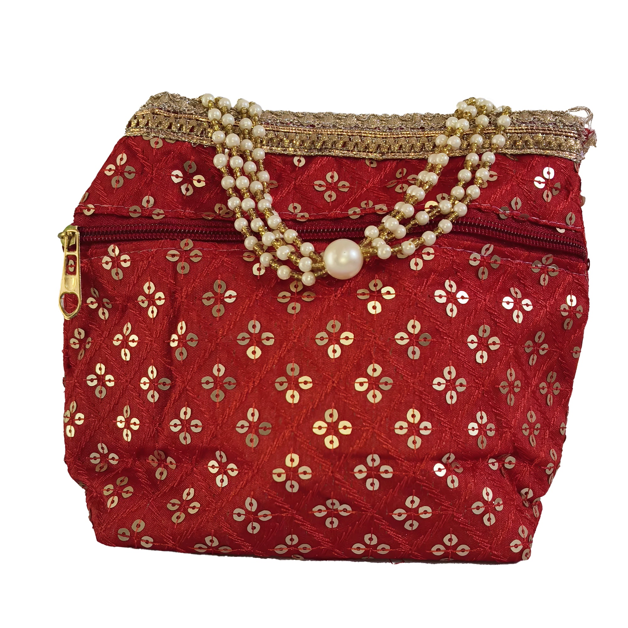 JS Fashion Wedding Potli Bag for Women with Drawstring Closure