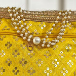 Thumbnail for JS Fashion Wedding Potli Bag for Women with Drawstring Closure
