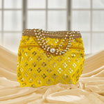 Thumbnail for JS Fashion Wedding Potli Bag for Women with Drawstring Closure