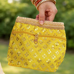 Thumbnail for JS Fashion Wedding Potli Bag for Women with Drawstring Closure