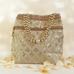 Thumbnail for JS Fashion Wedding Potli Bag for Women with Drawstring Closure - Distacart