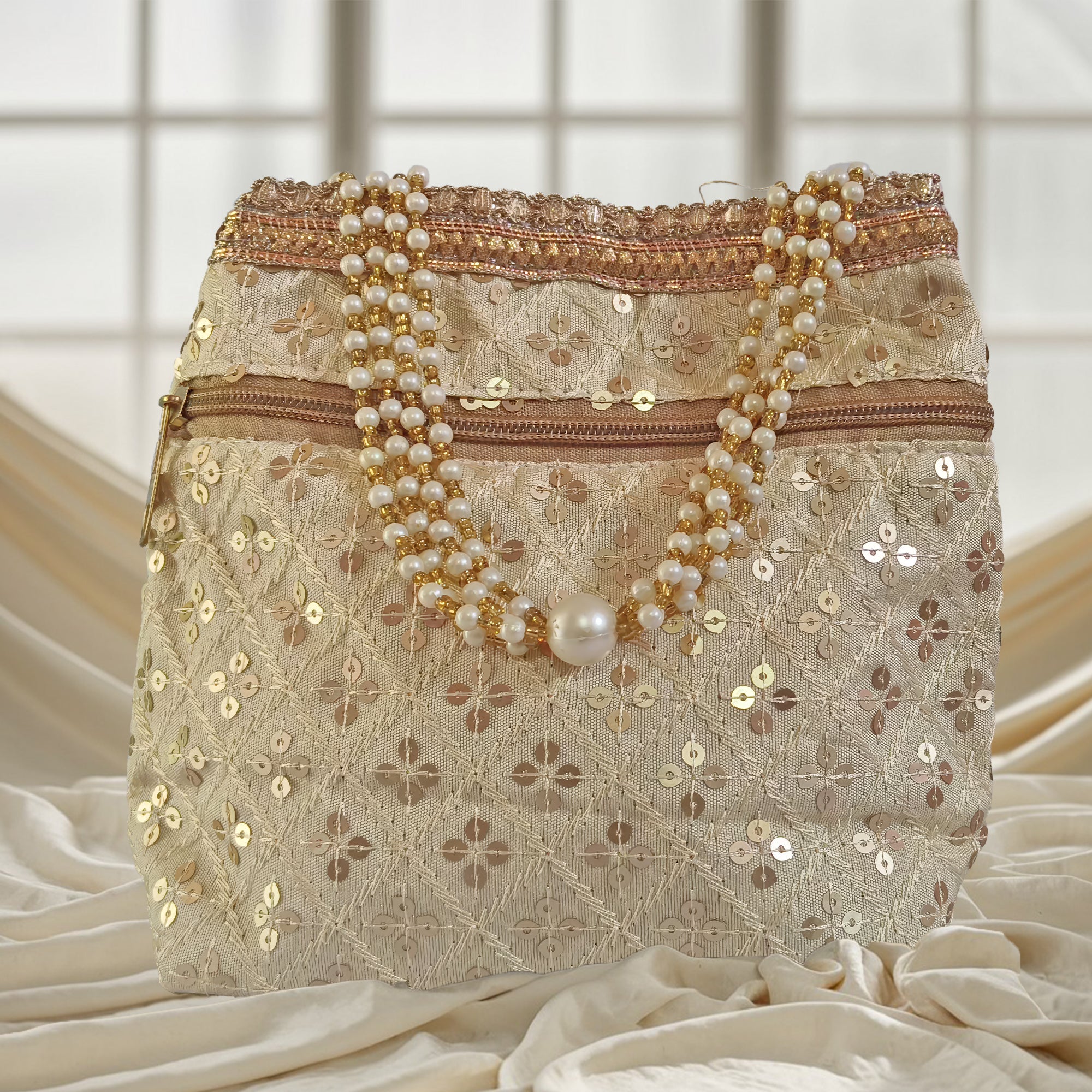 JS Fashion Wedding Potli Bag for Women with Drawstring Closure - Distacart