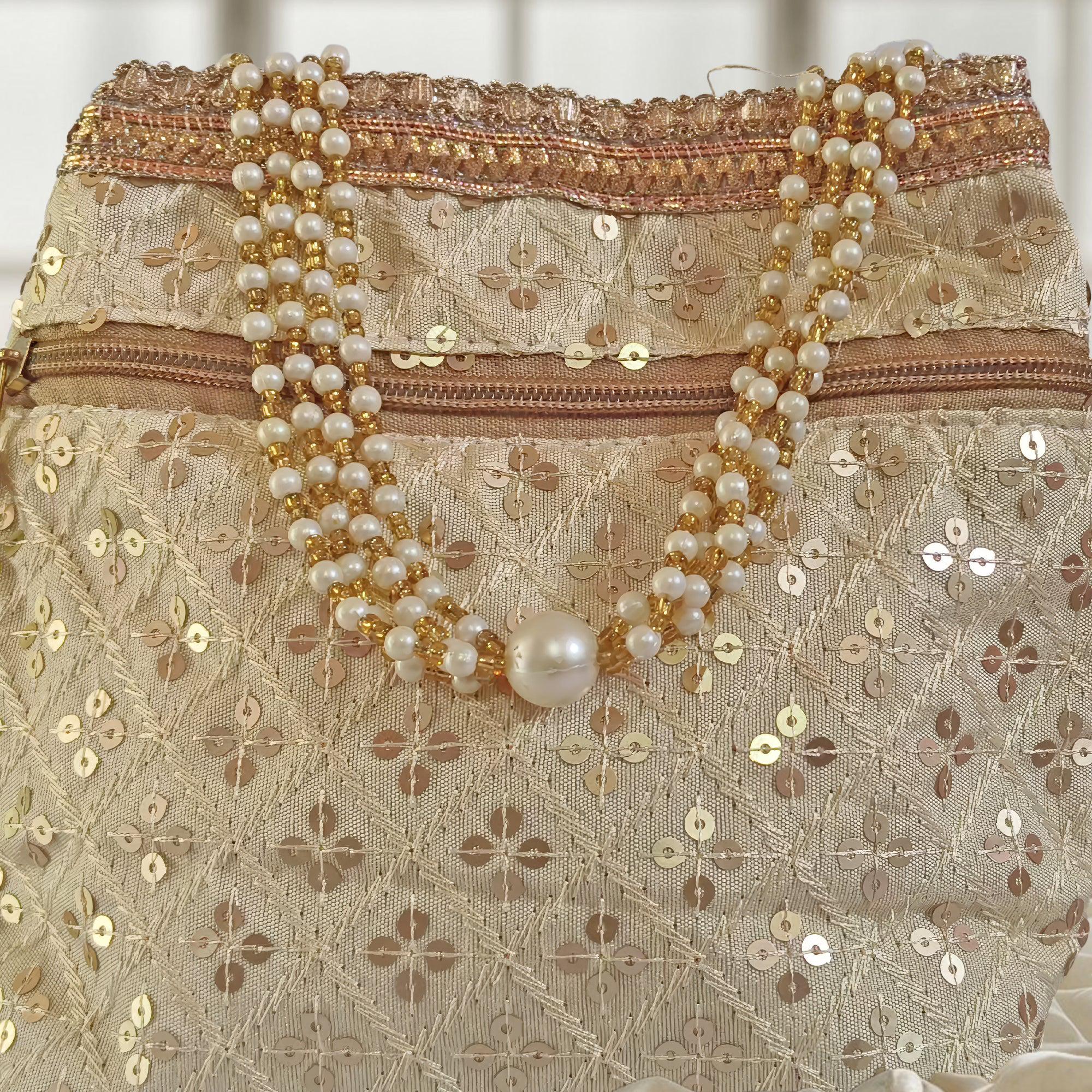 JS Fashion Wedding Potli Bag for Women with Drawstring Closure - Distacart