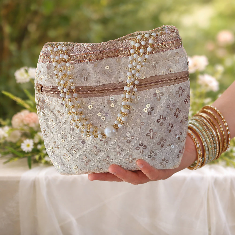 JS Fashion Wedding Potli Bag for Women with Drawstring Closure - Distacart