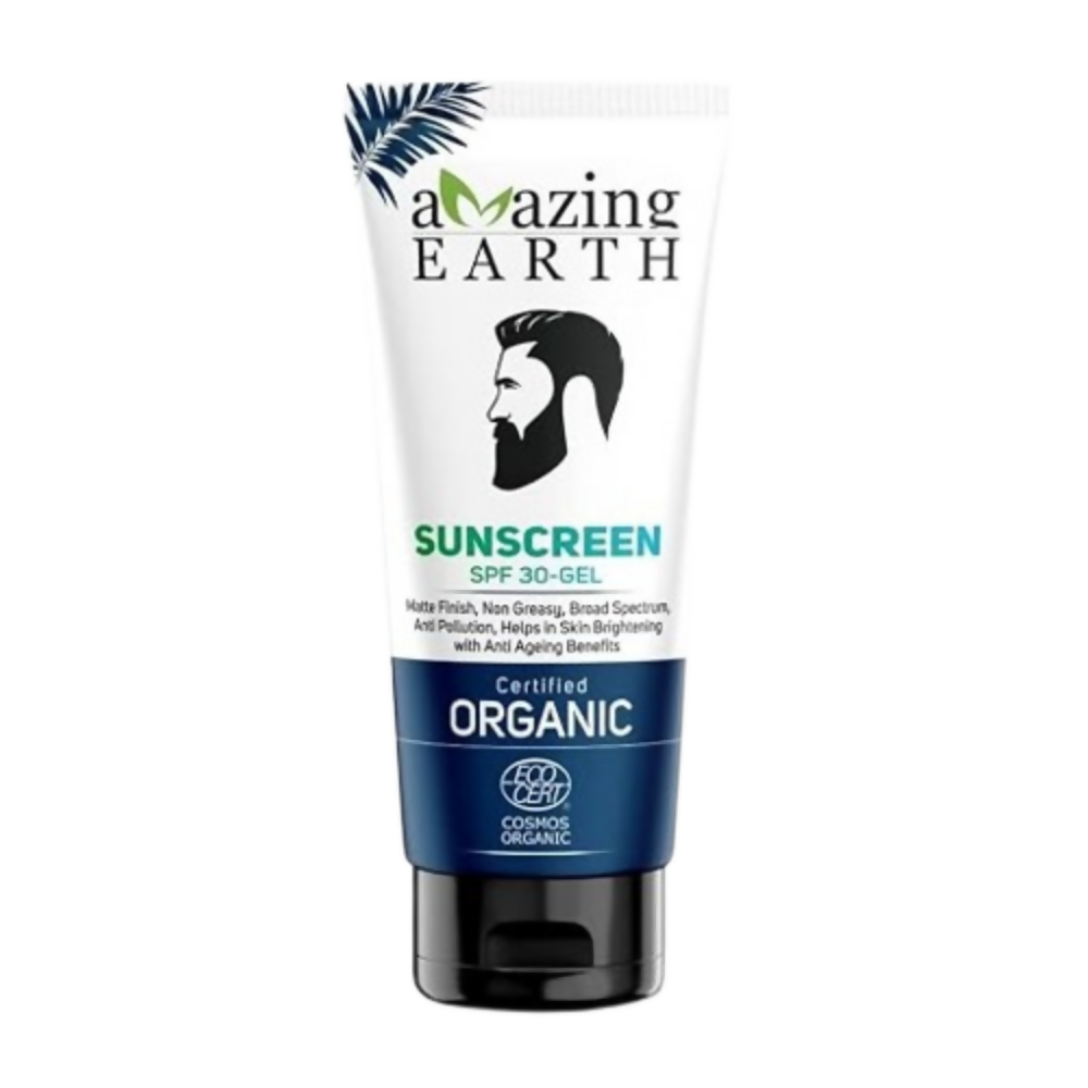 Amazing Earth Sunscreen for Men - SPF 30 Gel Cream - Dista