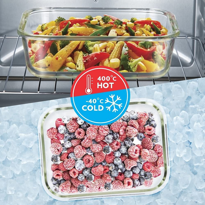 Borosil Klip N Store Glass Storage Containers - Set of 2 - Dista