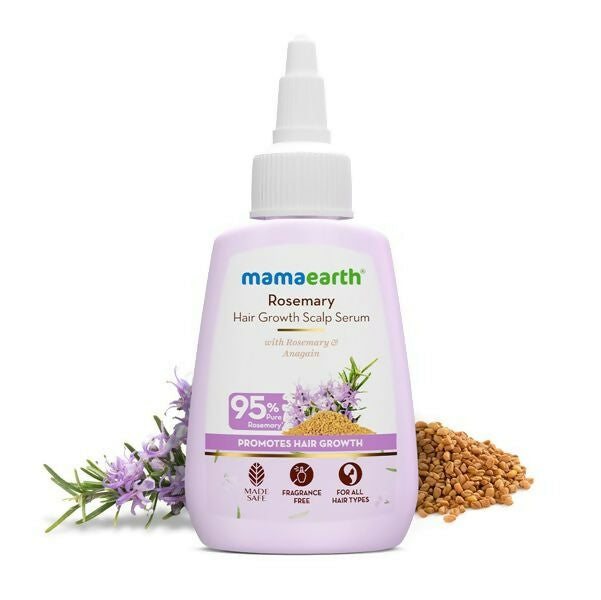 Mamaearth Rosemary Hair Growth Scalp Serum with 95% Pure Rosemary Oil - Distacart