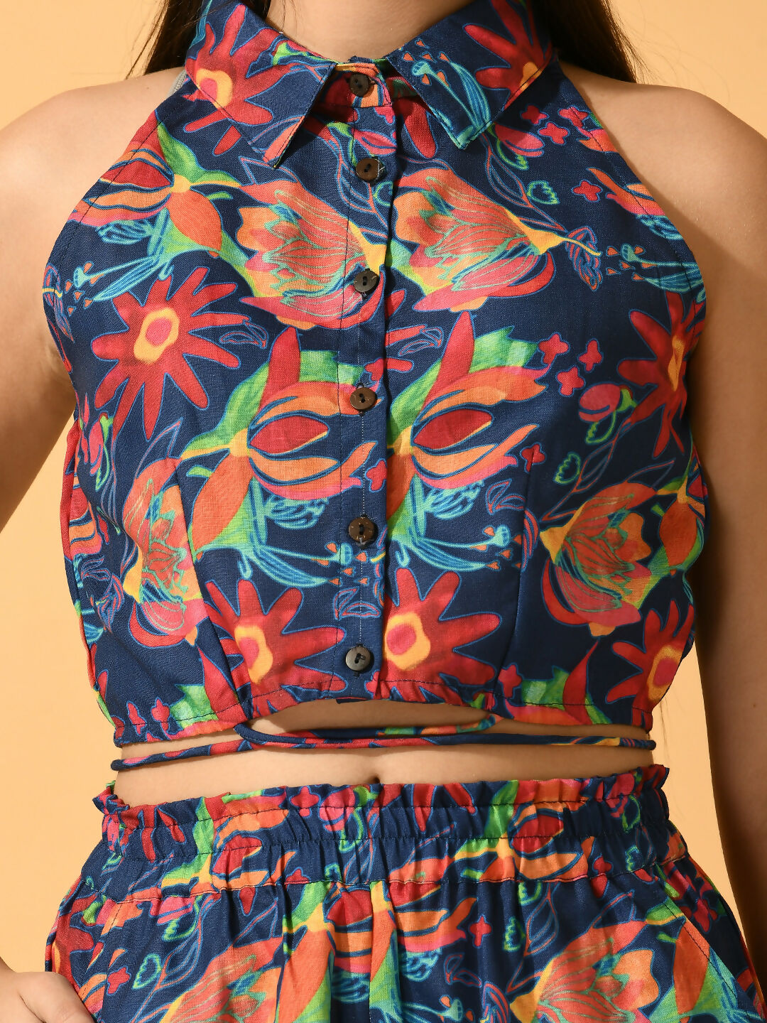 Myshka Women's Multi Printed Top With Shorts - Distacart