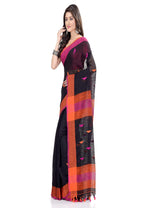 Thumbnail for Piyari Fashion Handloom Black Cotton Saree