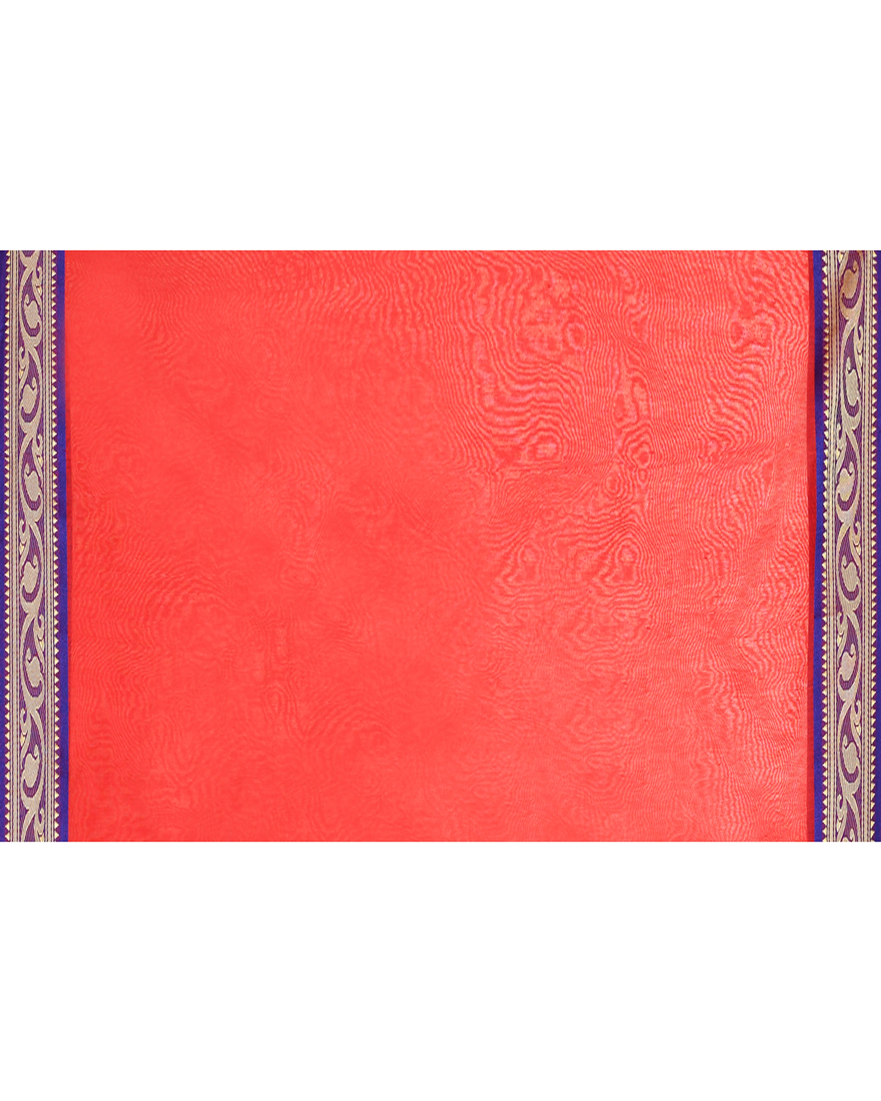 Piyari Fashion Women`s Cotton Silk Red Handloom Saree With Blouse