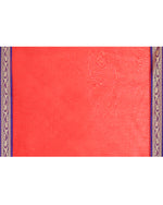 Thumbnail for Piyari Fashion Women`s Cotton Silk Red Handloom Saree With Blouse