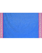 Thumbnail for Piyari Fashion Women`s Cotton Silk Blue Handloom Saree With Blouse