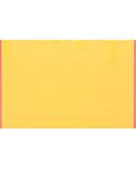 Thumbnail for Piyari Fashion Soft Mul Cotton Yellow Jamdani Saree With Net Tassels