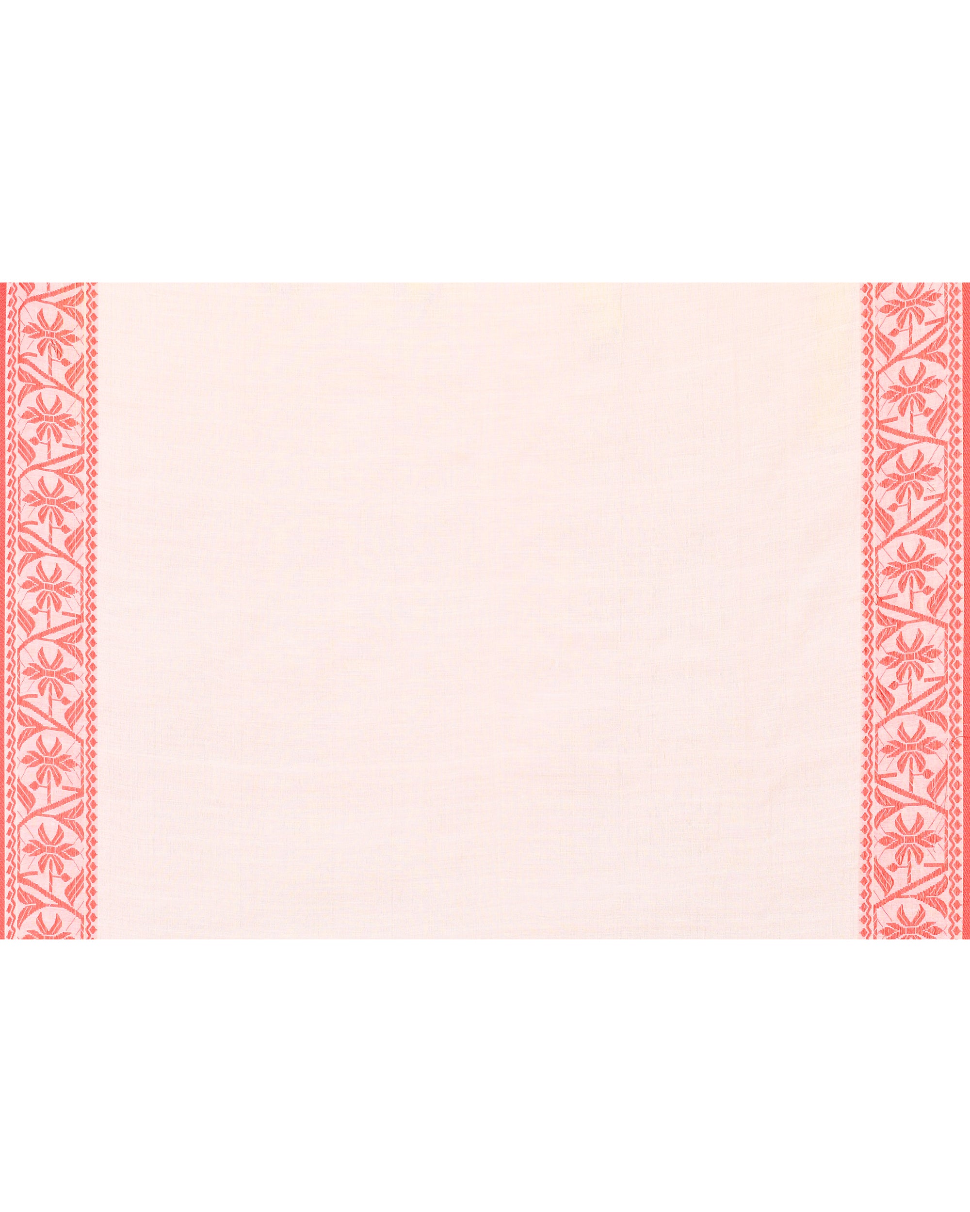 Piyari Fashion Women's White Cotton Handloom Saree
