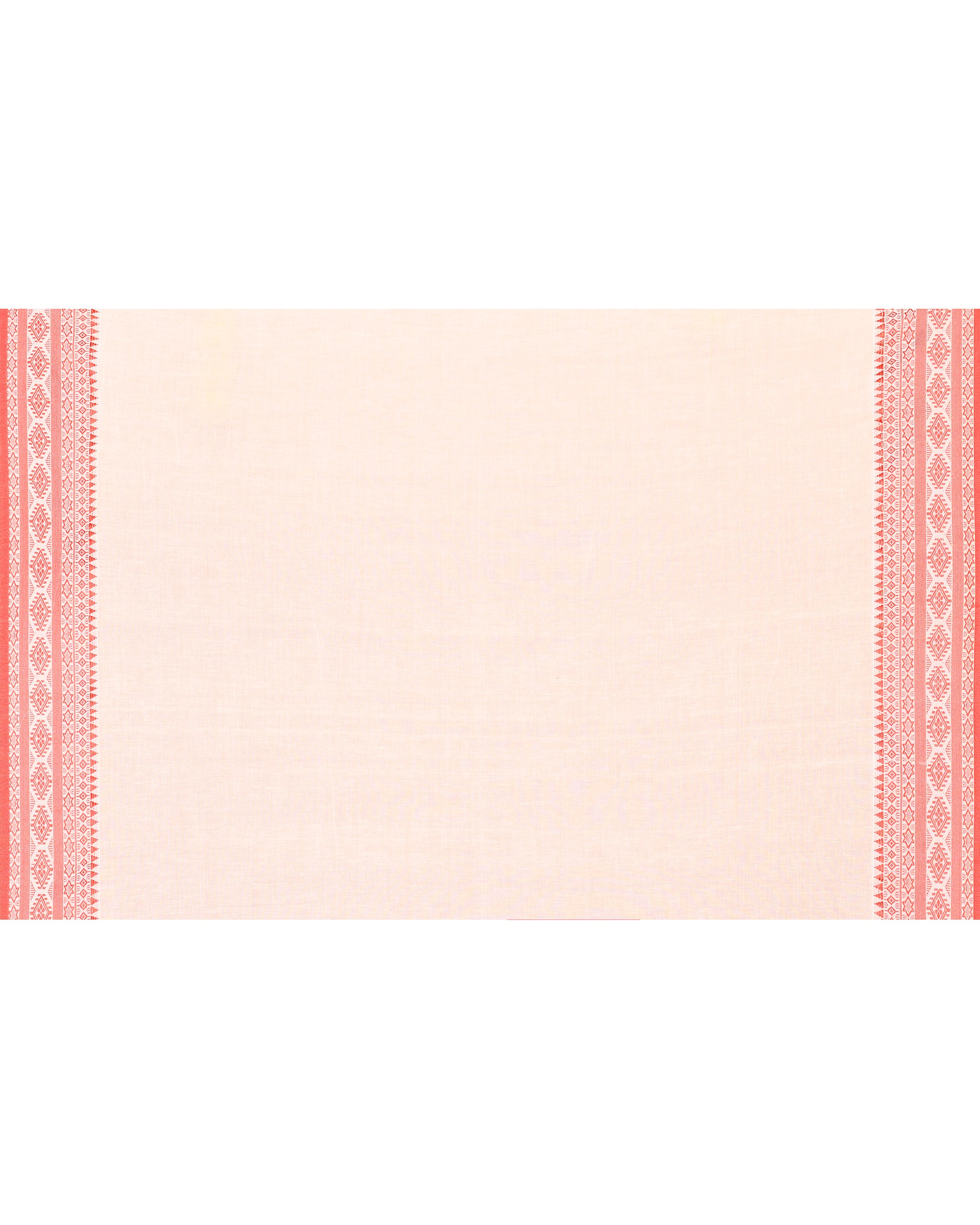 Piyari Fashion Women's White Cotton Handloom Jamdani Saree