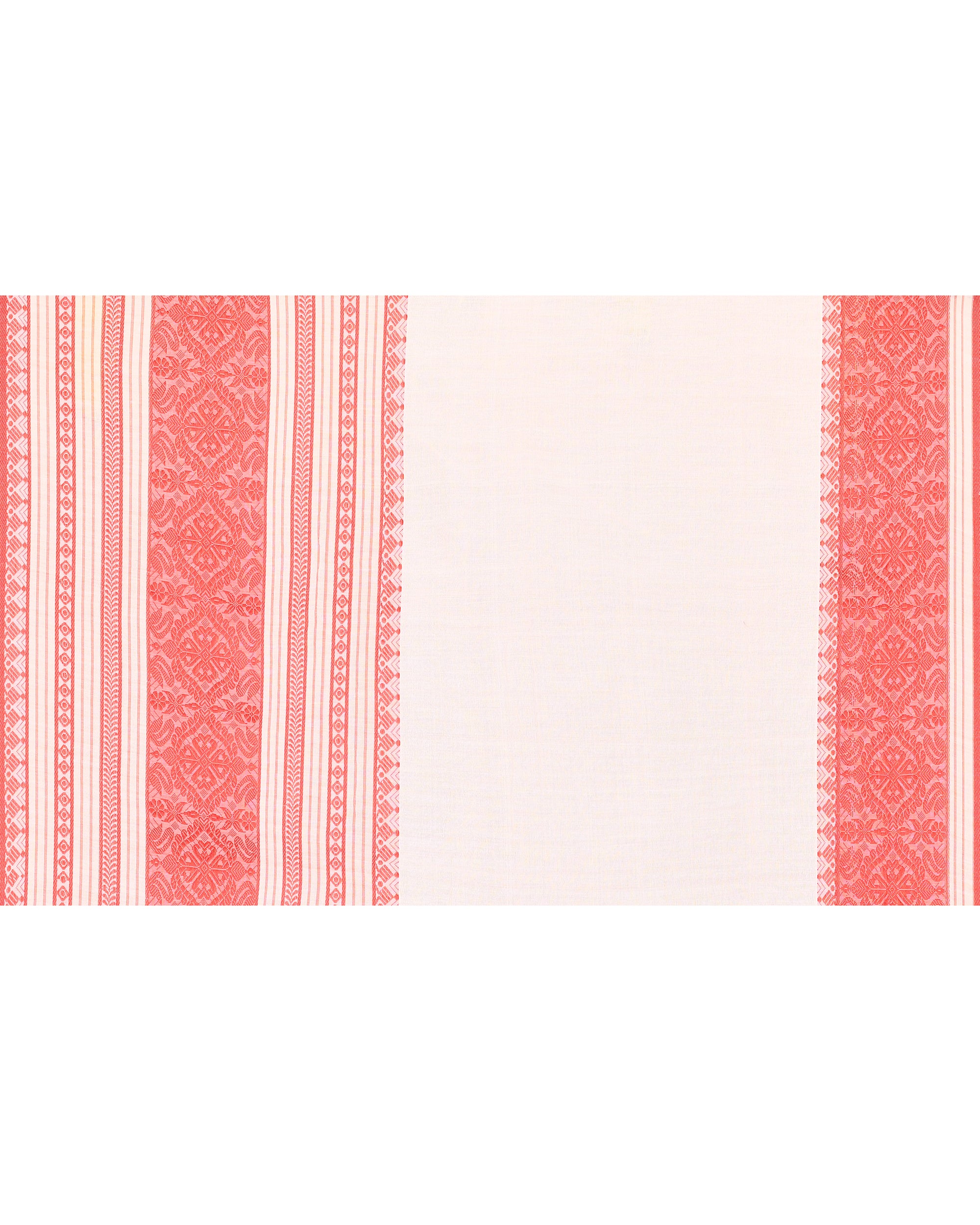 Piyari Fashion Women's White Cotton Handloom Saree