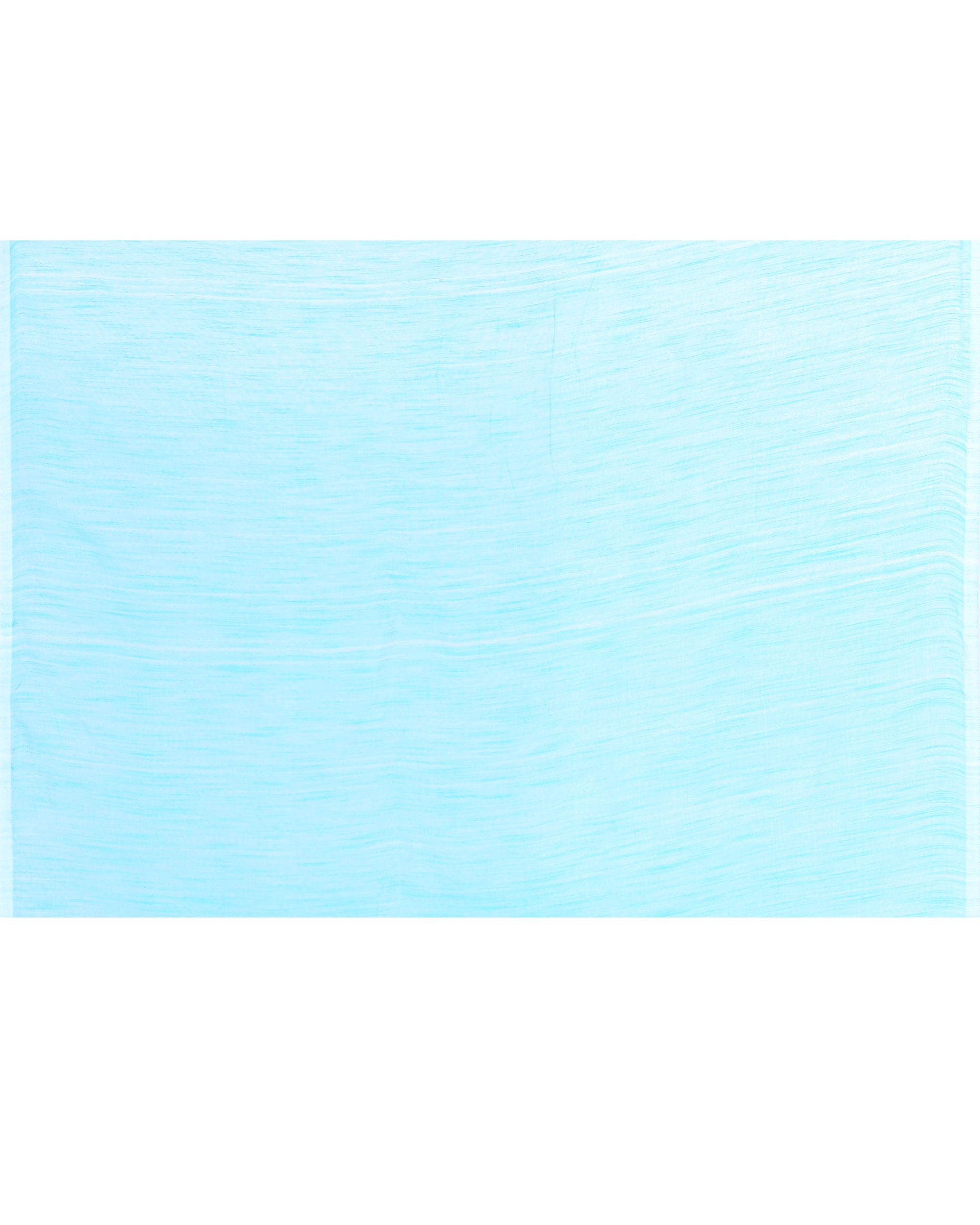 Piyari Fashion Women's Turquoise Embellished Cotton Blend Jamdani Saree