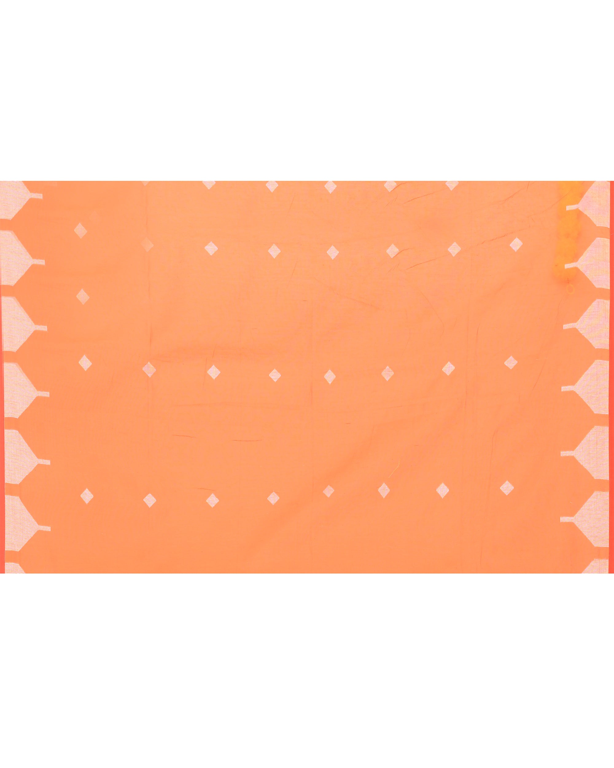 Piyari Fashion Women's Orange Resham Silk Jamdani Saree