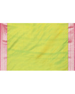 Thumbnail for Piyari Fashion Women's Handloom Pink Orange Dual Tone Bangalore Silk Saree With Zari Border