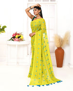 Thumbnail for Piyari Fashion Women's Lemon Exclusive Embroidery Saree