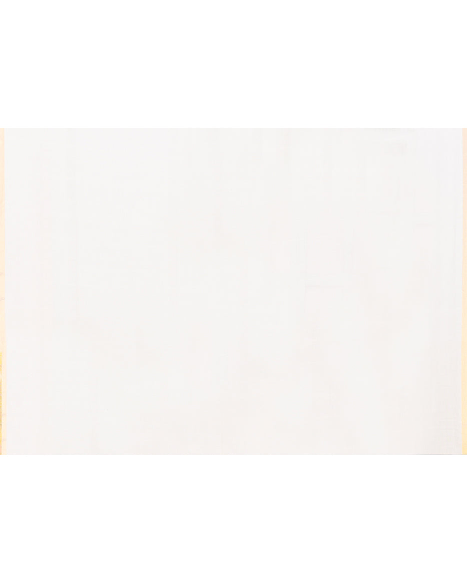 Piyari Fashion Women's Grey White Cotton Handloom Jamdani Saree With Blouse