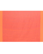 Thumbnail for Piyari Fashion Orange Border Rani Pink Cotton Saree With Tassels