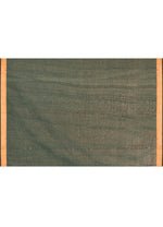 Thumbnail for Piyari Fashion Women`s Cotton Handloom Dark Green Sequin Saree With Blouse