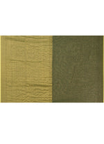 Thumbnail for Piyari Fashion Women`s Dark Green Cotton Handloom Saree With Gold Zari Stripes