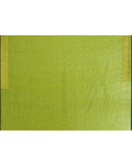 Thumbnail for Piyari Fashion Women's Apple Green Embellished Sequined Cotton Saree