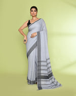 Thumbnail for Piyari Fashion Women's Pearl Embellished Cotton Saree