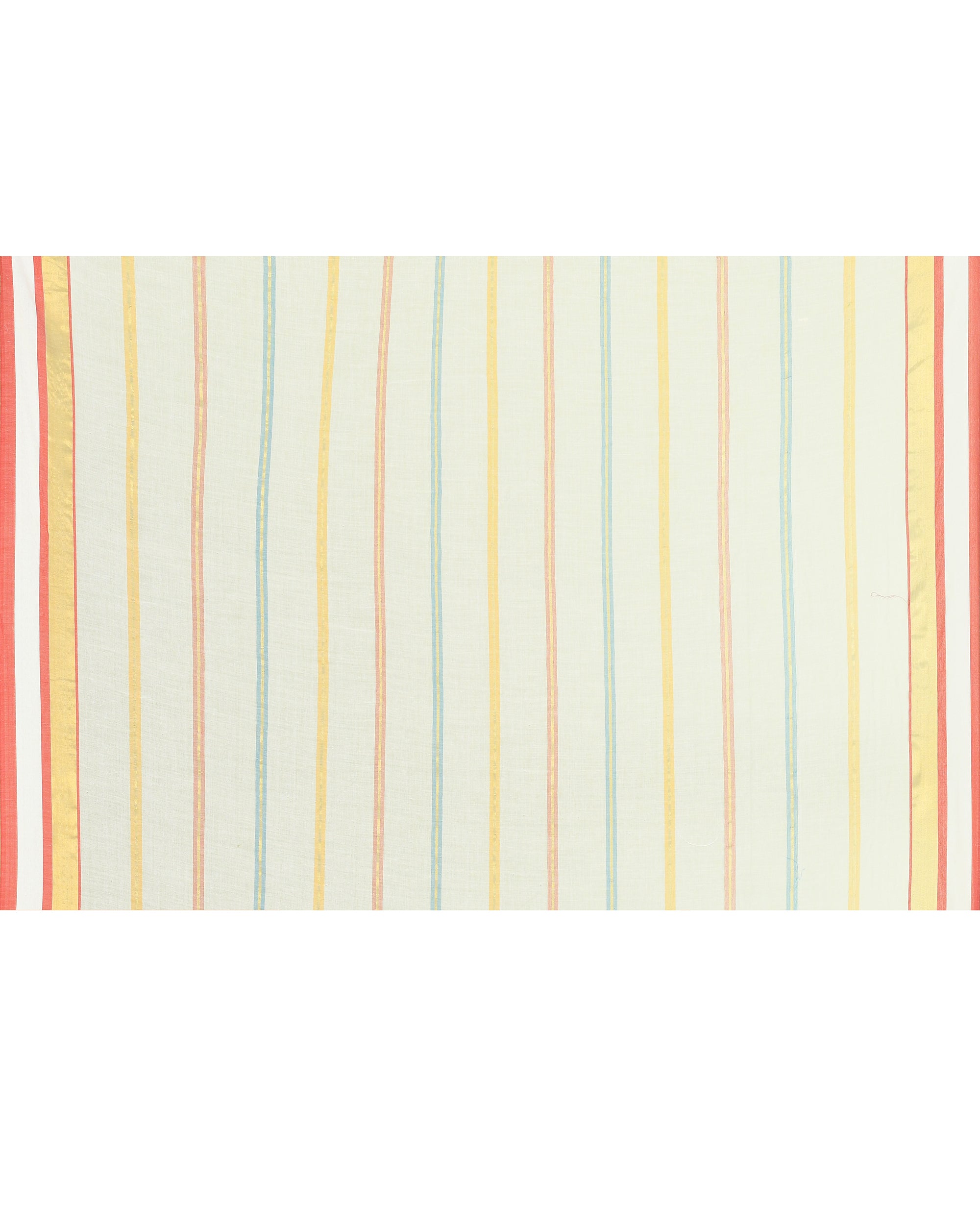 Piyari Fashion Women's White Embellished Checked Cotton Saree