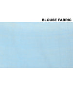 Thumbnail for Piyari Fashion Women's Sky Blue Sequin Work Soft Pure Cotton Saree With Blouse Piece