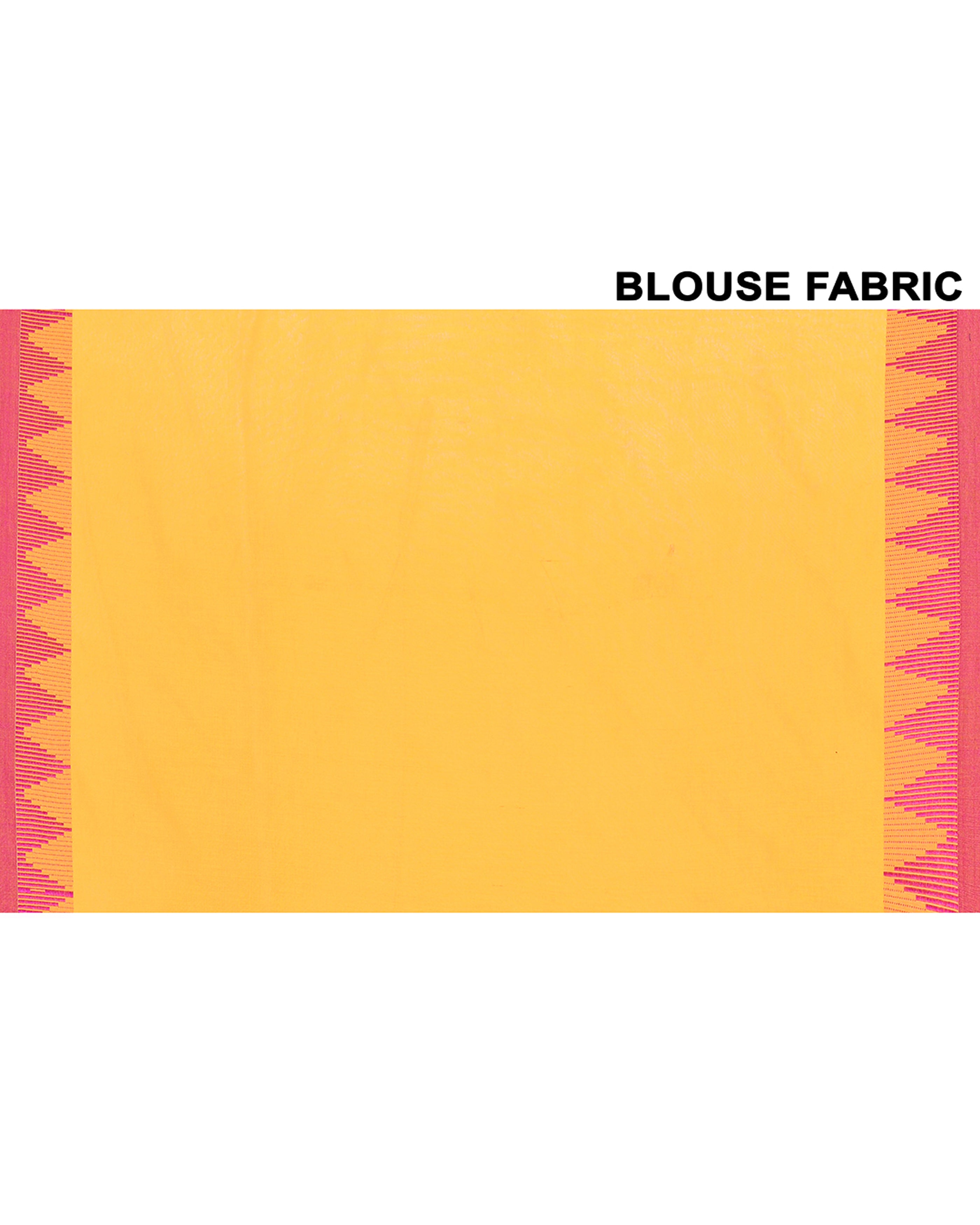 Piyari Fashion Women's Mustard Yellow Hand Work Cotton Saree With Blouse Piece