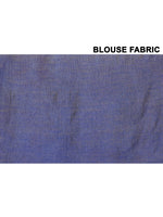 Thumbnail for Piyari Fashion Women's Blue Sequin Work Soft Pure Cotton Saree With Blouse Piece