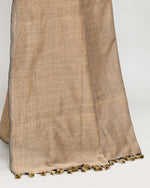 Thumbnail for Piyari Fashion Handspun Cotton Beige Handloom Saree With Blouse