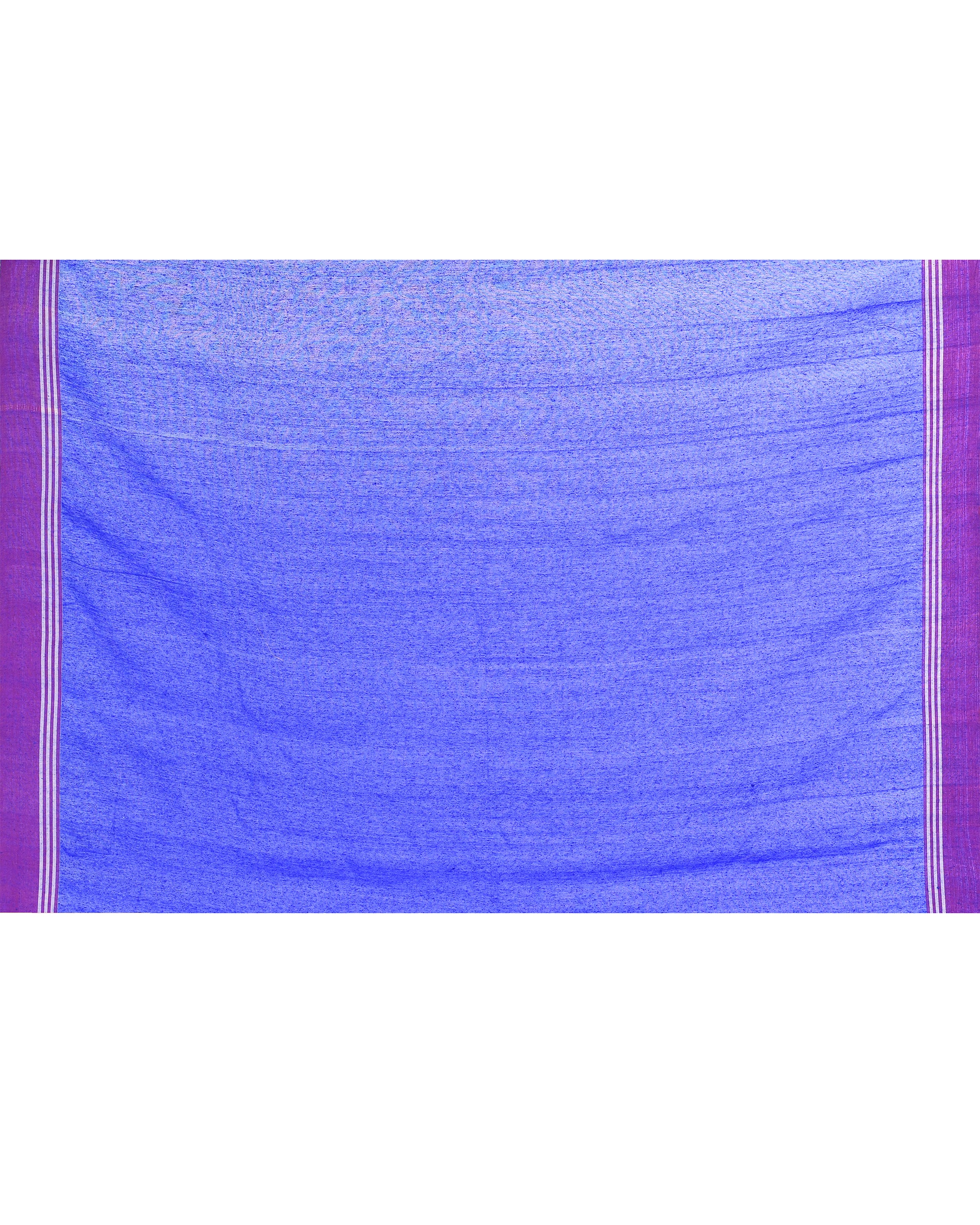 Piyari Fashion Women's Royal Blue Embellished Matka Silk Jamdani Saree