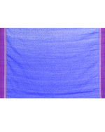 Thumbnail for Piyari Fashion Women's Royal Blue Embellished Matka Silk Jamdani Saree