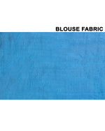 Thumbnail for Piyari Fashion Turquoise Blue Tussar Silk Jamdani Saree With Blouse Piece