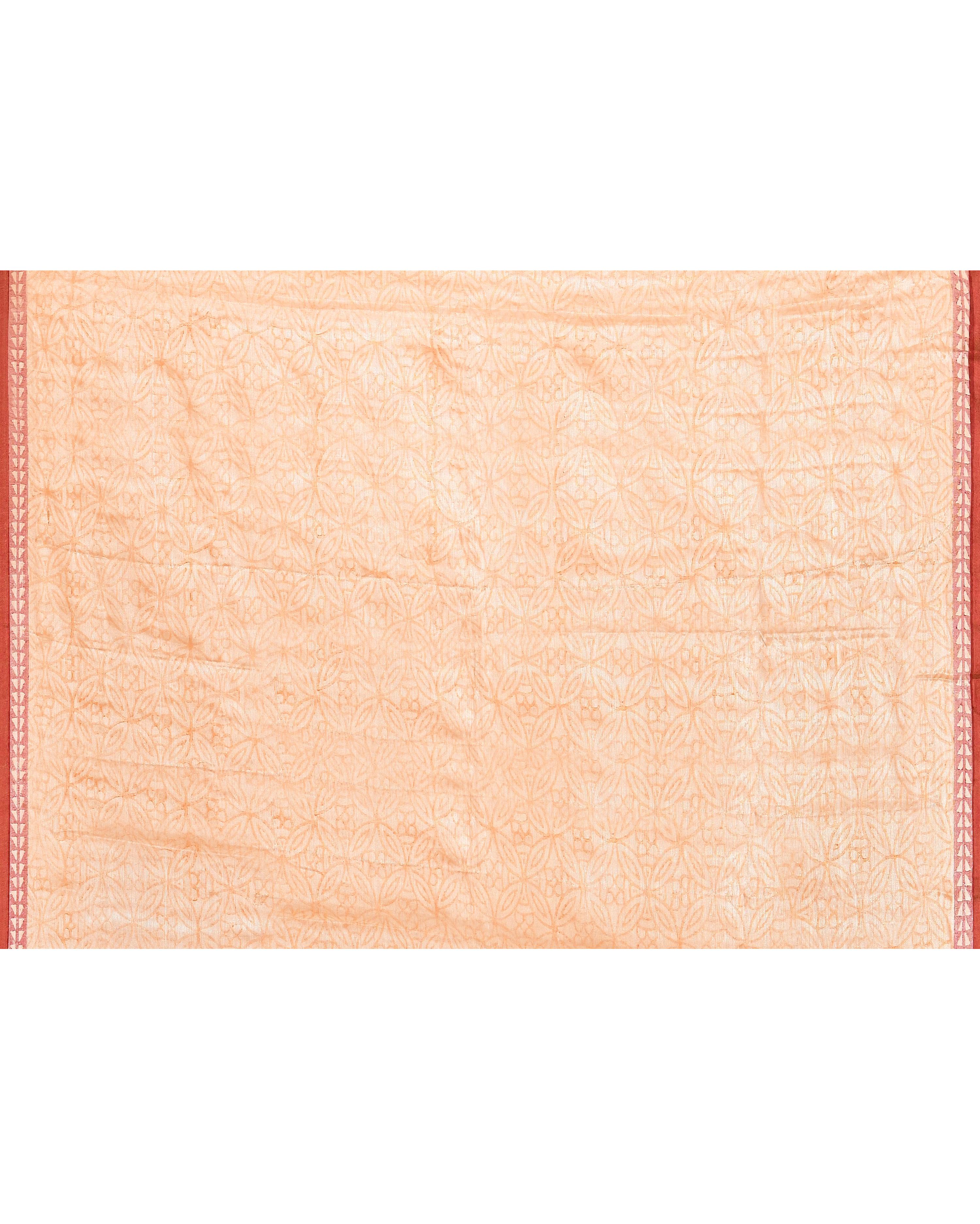 Piyari Fashion Women's Beige Zari Cotton Handloom Tissue Saree