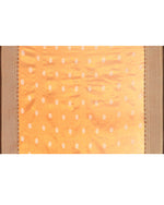 Thumbnail for Piyari Fashion Women's Orange Zari Cotton Tissue Jamdani Saree