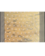 Thumbnail for Piyari Fashion Women's Gold Blue Zari Cotton Tissue Jamdani Saree