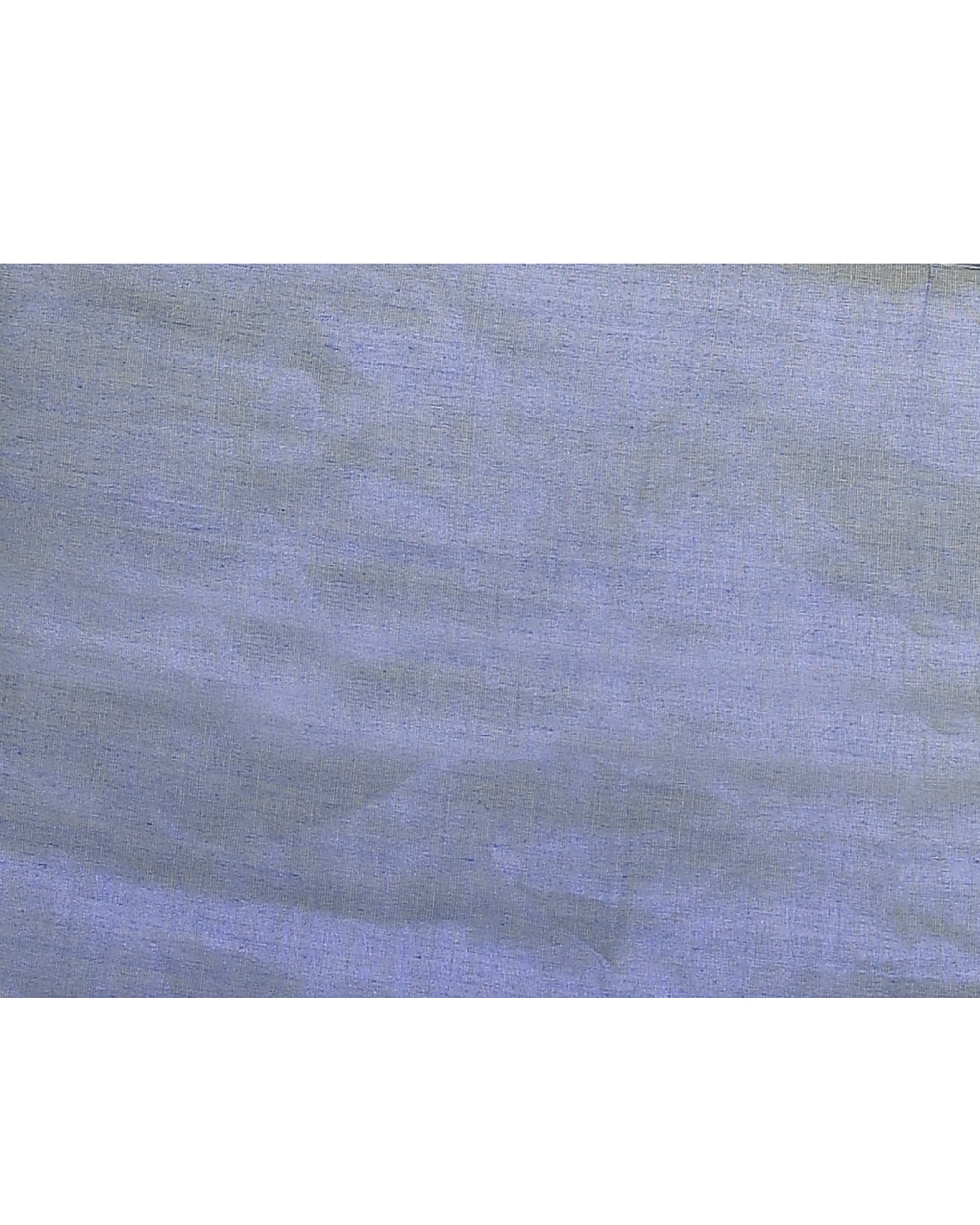 Piyari Fashion Women's Blue Zari Cotton Tissue Sequin Saree