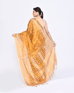 Thumbnail for Piyari Fashion Women's Gold Zari Cotton Tissue Jamdani Saree