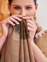 Thumbnail for NOZ2TOZ Women's Silk Blend Multi Color Woven Design Designer Saree With Blouse Piece - Distacart