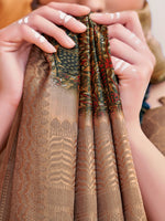 Thumbnail for NOZ2TOZ Women's Silk Blend Multi Color Woven Design Designer Saree With Blouse Piece - Distacart