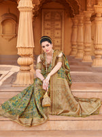 Thumbnail for NOZ2TOZ Women's Silk Blend Yellow Woven Design Designer Saree With Blouse Piece - Distacart