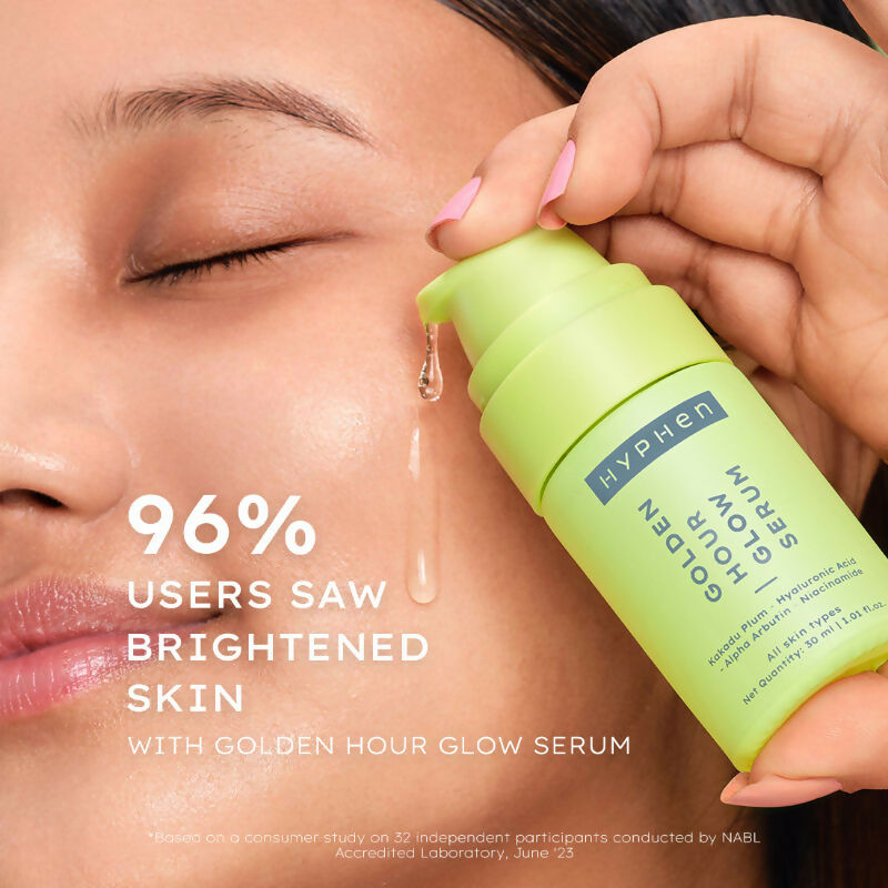 Hyphen By Kriti Sanon Daily Glow Essentials Gift Kit with Complete Skin Care Routine, with Face Serum, Moisturizing Sunscreen SPF & Lip Balm - Distacart