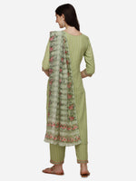 Thumbnail for Embroidered Kurta With Pant & Dupatta Set, Multicolor - Hiral Fashion - Distacart